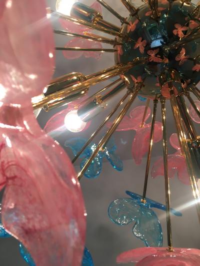  SimoEng Butterfly chandelier sputnik murano glass italian handmade