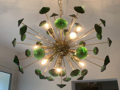  SimoEng Chandelier murano glass sputnik multicolors italian handmade