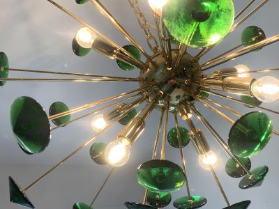  SimoEng Chandelier murano glass sputnik multicolors italian handmade
