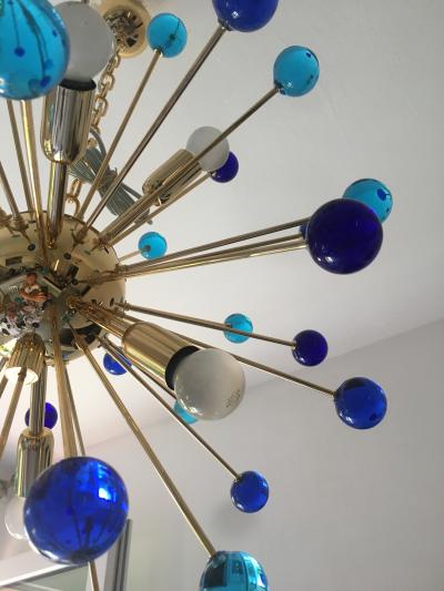  SimoEng Chandelier murano glass sputnik multicolors italian handmade