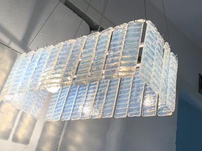  SimoEng Chandelier murano glass sputnik opalino italian handmade