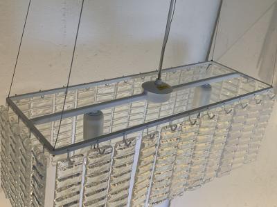  SimoEng Chandelier murano glass sputnik opalino italian handmade