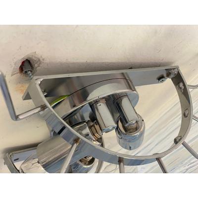  SimoEng Clear graniglia Murano Glass Wall Sconce