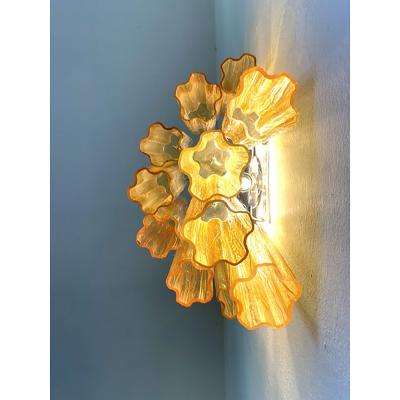 SimoEng Contemporary Blue Bicolor Tronchi Wall Sconce in Venini Style