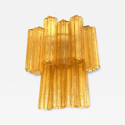  SimoEng Contemporary Blue Bicolor Tronchi Wall Sconce in Venini Style