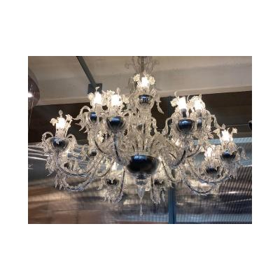  SimoEng Contemporary Ca Rezzonico With Flowers and Leaves Murano Glass Chandelier