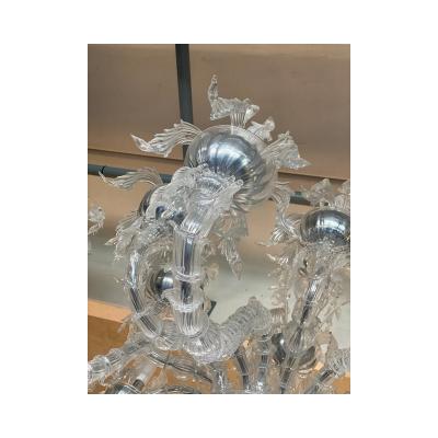  SimoEng Contemporary Ca Rezzonico With Flowers and Leaves Murano Glass Chandelier