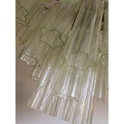  SimoEng Contemporary Champagne Tronchi Murano Glass Chandelier in Venini Style