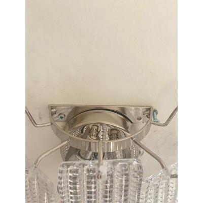  SimoEng Contemporary Diamond Strips Listelli Murano Glass Wall Sconce