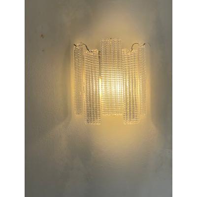  SimoEng Contemporary Diamond Strips Listelli Murano Glass Wall Sconce
