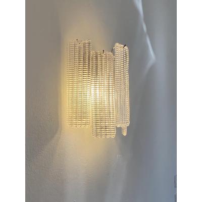  SimoEng Contemporary Diamond Strips Listelli Murano Glass Wall Sconce