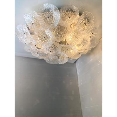  SimoEng Contemporary Floreal Murano Glass Flush Mount by Simoeng