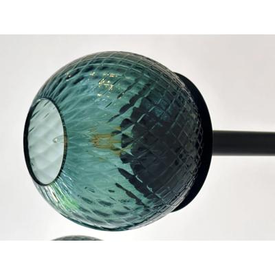  SimoEng Contemporary Green Spheres Murano Glass Sputnik Chandelier by Simoeng