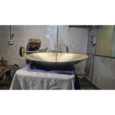  SimoEng Contemporary Hammered Brass Dome Pendant Light