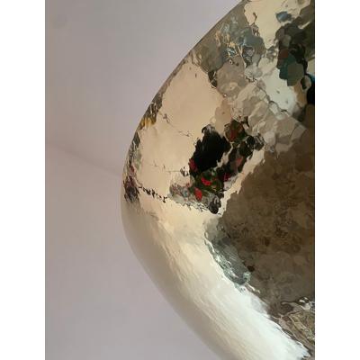  SimoEng Contemporary Hammered Brass Dome Pendant Light