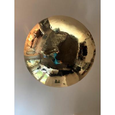  SimoEng Contemporary Hammered Brass Dome Pendant Light