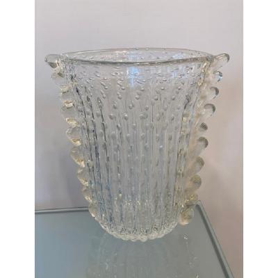  SimoEng Contemporary Handmade Multicolors Murano Glass Style Vase