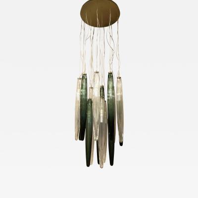  SimoEng Contemporary Luxury Italian Green Swords Murano Glass Cascade by Simoeng