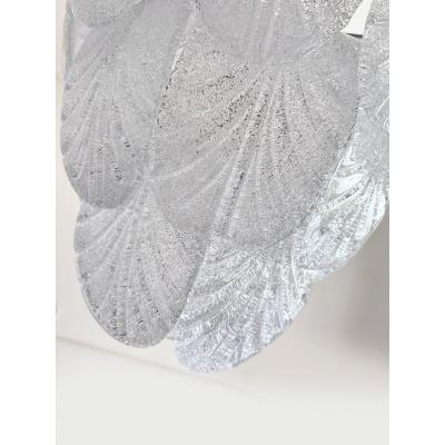  SimoEng Contemporary Modern Clear Graniglia Petals Murano Glass Chandelier by Simoeng