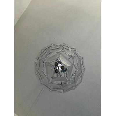  SimoEng Contemporary Modern Clear Petals Murano Style Glass Chandelier