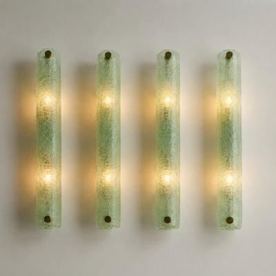  SimoEng Contemporary Modern Green Graniglia Canalina Murano Glass Wall Sconce Set of 4