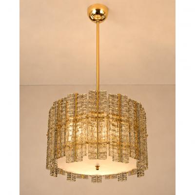  SimoEng Contemporary Modern Italian Fum Tropical Murano Glass Gold Chandelier