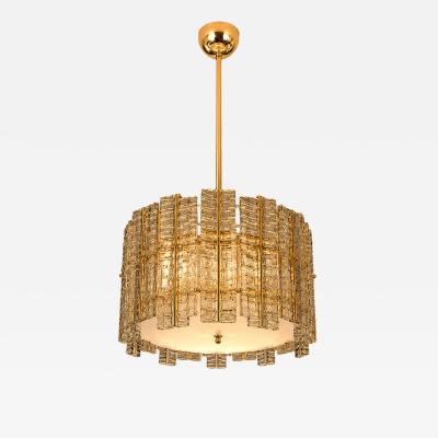  SimoEng Contemporary Modern Italian Fum Tropical Murano Glass Gold Chandelier