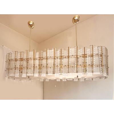  SimoEng Contemporary Modern Italian Tropical Murano Glass Gold Chandelier by Simoeng