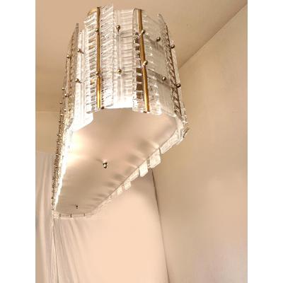  SimoEng Contemporary Modern Italian Tropical Murano Glass Gold Chandelier by Simoeng
