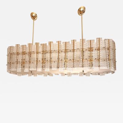  SimoEng Contemporary Modern Italian Tropical Murano Glass Gold Chandelier by Simoeng
