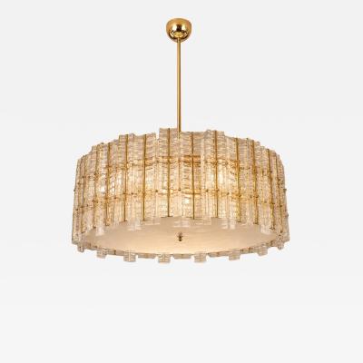  SimoEng Contemporary Modern Italian Tropical Murano Glass Gold Round Chandelier