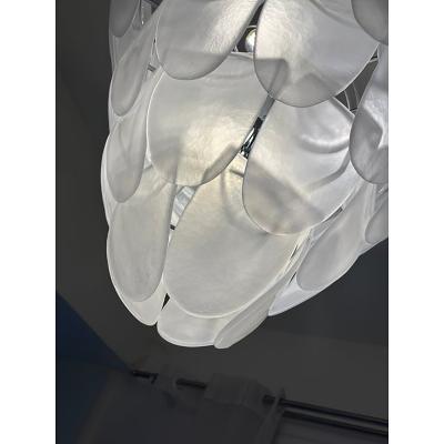  SimoEng Contemporary Modern Sanded Petals Murano Style Glass Chandelier