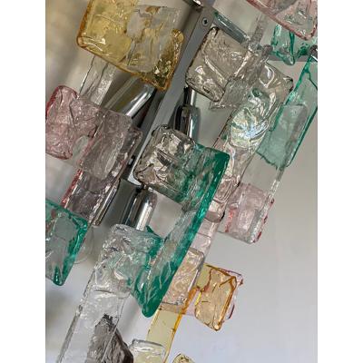  SimoEng Contemporary Multicolors Handmade C Wall Sconce in Venini Style