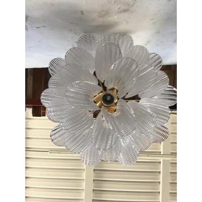  SimoEng Contemporary Murano Glass Sella Chandelier With a Gold