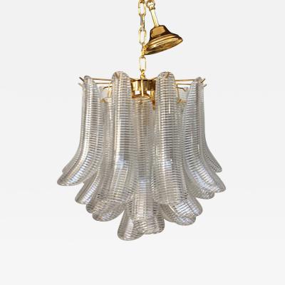  SimoEng Contemporary Murano Glass Sella Chandelier With a Gold
