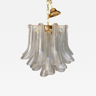  SimoEng Contemporary Murano Glass sella chandelier with a gold 24k metal frame