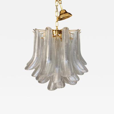  SimoEng Contemporary Murano Glass sella chandelier with a gold 24k metal frame