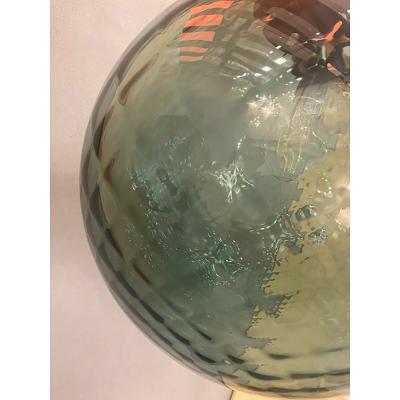  SimoEng Contemporary Murano Style Balloton Fume Color Pendant