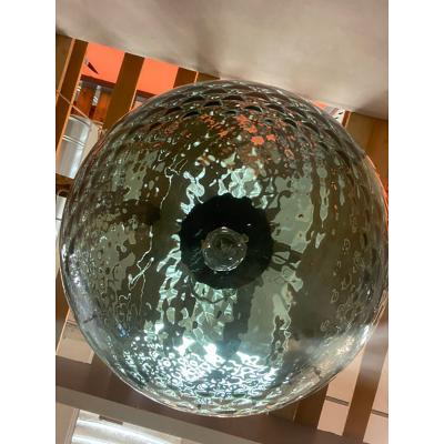  SimoEng Contemporary Murano Style Balloton Fume Color Pendant