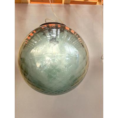  SimoEng Contemporary Murano Style Balloton Green Fume Color Pendant