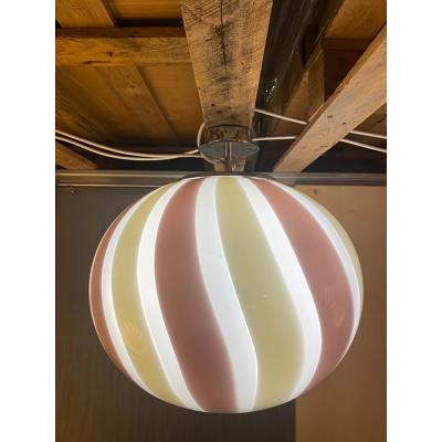  SimoEng Contemporary Murano Style Glass Multicolors Pendant Italian