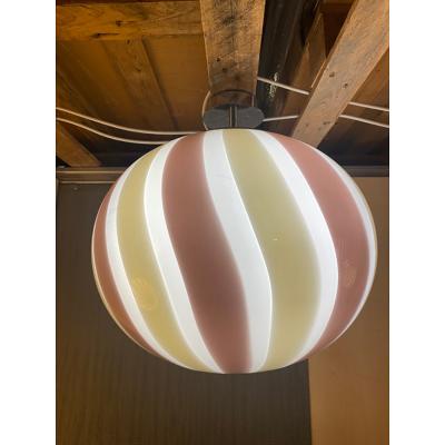  SimoEng Contemporary Murano Style Glass Multicolors Pendant Italian