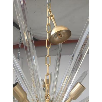  SimoEng Contemporary Murano Style Glass Sputnik Chandelier