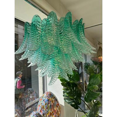  SimoEng Contemporary Scenographic Green Felci Murano Glass Style