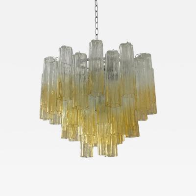  SimoEng Contemporary Sputnik Tronchi Vanished Amber Chandelier in Venini Style