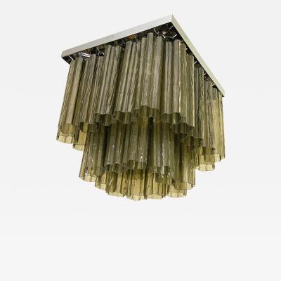  SimoEng Contemporary Squared Tronchi in Venini Style Murano Glass Sputnik Flush Mount