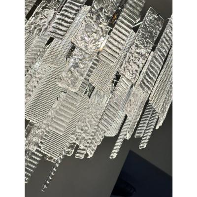  SimoEng Contemporary Strips Listelli Murano Glass Chandelier by Simoeng