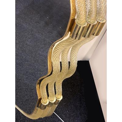  SimoEng Contemporary Torciglione Murano Glass Wall Mirror
