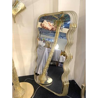  SimoEng Contemporary Torciglione Murano Glass Wall Mirror