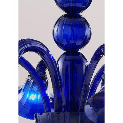  SimoEng Contemporary Translucent Azzurre Murano Style Glass Chandelier